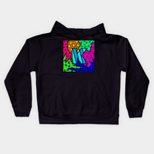 Alphabet Series - Letter K - Bright and Bold Initial Letters Kids Hoodie